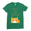 cattfeine mug Ladies Fitted T-Shirt