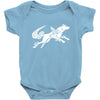 okami tribute wolf ladies Baby Onesie