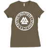 valknut shield Ladies Fitted T-Shirt