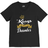 kings are born in december V-Neck Tee