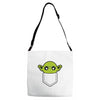 cute yoda pocket Adjustable Strap Totes