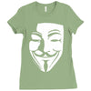 v per vendetta face film horror cinema&amp;tv Ladies Fitted T-Shirt