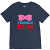 tweedle dee matching V-Neck Tee