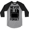 never forget floppy disk 3/4 Sleeve Shirt