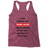 i was going to be a trump voter for halloween but my head wouldn't fit Racerback Tank