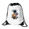 who loves cavalier king charles Drawstring Bags