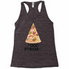 pizza lover's food pyramid Racerback Tank