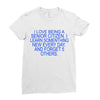 i love being a senior citizen Ladies Fitted T-Shirt
