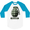 hand grenade military army 3/4 Sleeve Shirt