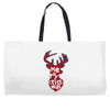 merry cristmas Weekender Totes