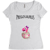 Pregosaurus Girl Women's Triblend Scoop T-shirt