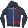 usa 2 Zipper Hoodie