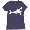 shark 'bite me' Ladies Fitted T-Shirt