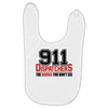 911 dispatcher heroes black logo Baby Bibs