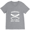diamonds are a girls best friend girls softball shirt funny women spor V-Neck Tee