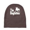 the dogfather  nerd retro der pate godfather fun Baby Beanies