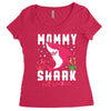 mommy shark doo doo doo family matching Women's Triblend Scoop T-shirt