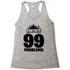 fortnite 99 problems - black Racerback Tank