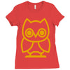 owl Ladies Fitted T-Shirt