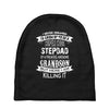 Super Cool Stepdad Of A Freaking Awesome Grandson Baby Beanies
