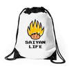 saiyan life Drawstring Bags