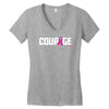 courage Women's V-Neck T-Shirt