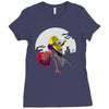 minion dracula Ladies Fitted T-Shirt