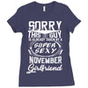 This Guy Is Taken By A Super Sexy November Girlfriend Ladies Fitted T-Shirt
