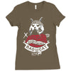 bad cat   gatos locos Ladies Fitted T-Shirt