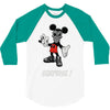 mickey mouse la face cachee en 3/4 Sleeve Shirt