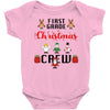 first grade christmas crew Baby Bodysuit