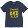 best cycling dad galaxy cycling V-Neck Tee