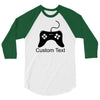 custom text 3/4 Sleeve Shirt