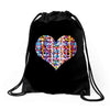 Heart Drawstring Bags