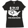 total solar eclipse 2017 Ladies Fitted T-Shirt