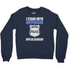 i stand with officer Crewneck Sweatshirt