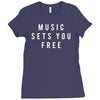music sets you free Ladies Fitted T-Shirt