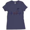 my heart beats for parrots Ladies Fitted T-Shirt