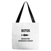 botox expression Tote Bags