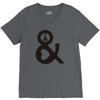 peace and love tshirt party heart tee no war stoner hippie sign ladies V-Neck Tee
