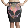 Psychic Alien Galaxy Pencil Skirts