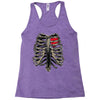 ribcage and heart Racerback Tank