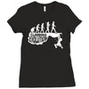 climbing evolution Ladies Fitted T-Shirt