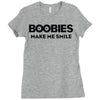 boobies make me smile Ladies Fitted T-Shirt