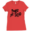 punks not dead exploited punk rock hooded sweatshirt vintage style dis Ladies Fitted T-Shirt