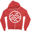 mountain bold (for dark) Zipper Hoodie