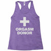 orgasm donor Racerback Tank