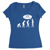 banksy funny human evolution indie Women's Triblend Scoop T-shirt