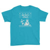 christmas funny dog &amp; snowman Youth Tee
