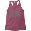 whiskey all night coffee all day Racerback Tank